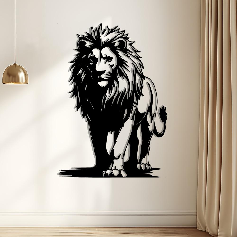 1pc Lion Family African Metal Wall Art Rustproof Stencil Retro Home Decor Patio Garden Decoration Christmas Gift for Family