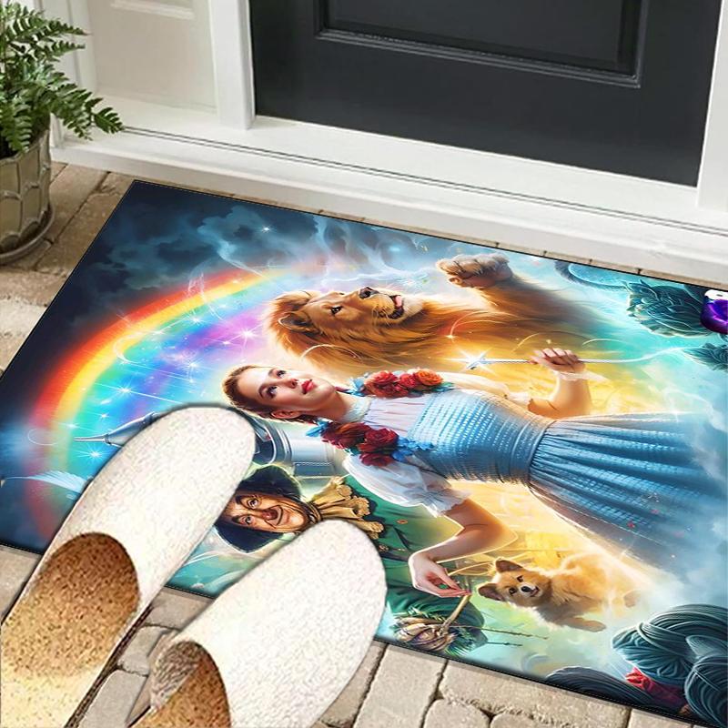 Wonderful Wizard Adventure Office Rug Chair Mat, Game Carpet, Suitable for Front Door, Bedroom, Living Room, Desk, Holiday Gift