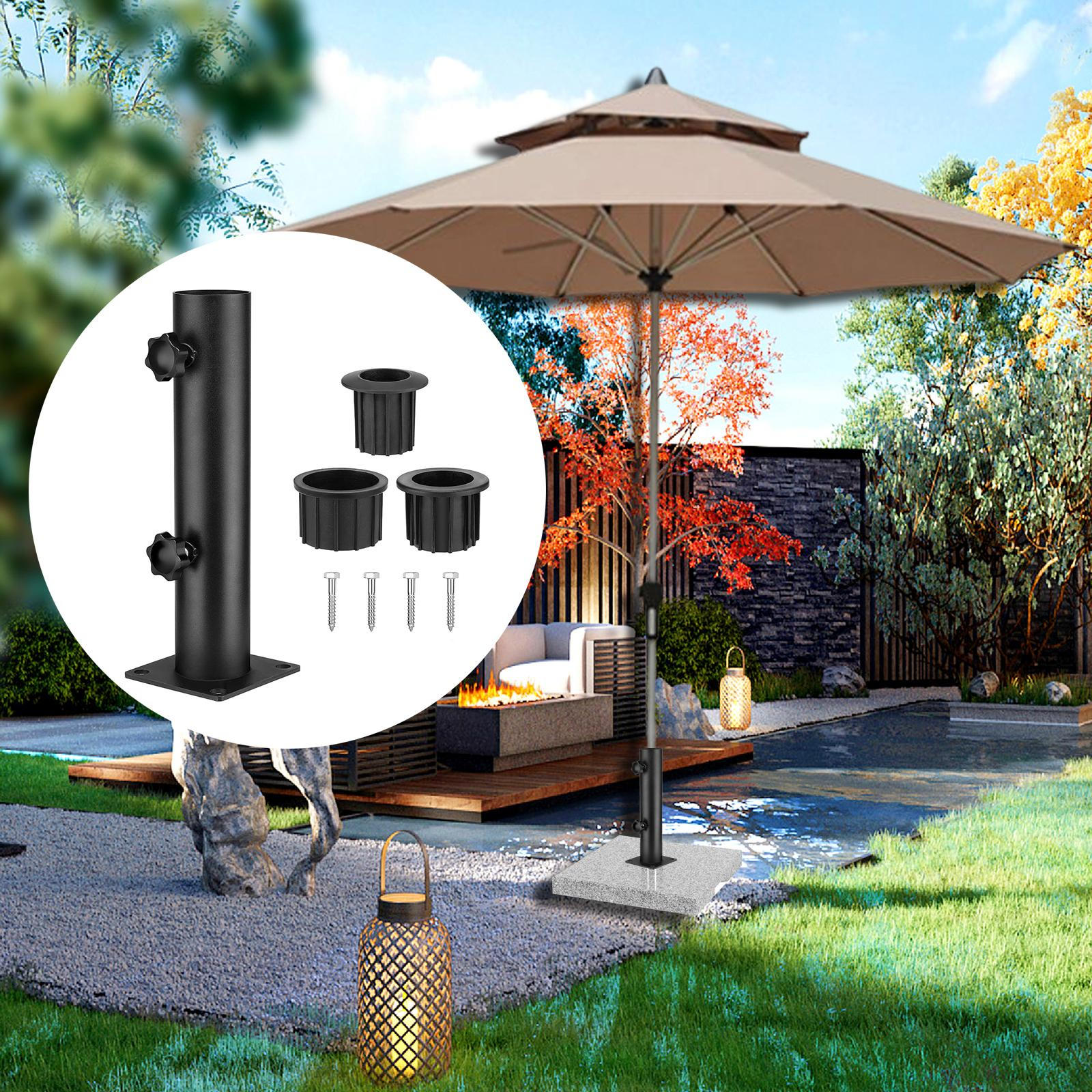 

Lightweight And Practical Stainless Steel Outdoor Umbrella Stand with Adjustable Screws Ideal for Four Holes Fixed