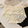 Female Summer Sexy Lace Ice Silk Without Trace Naked Feeling 10A Antibacterial Extension Crotch Triangle Briefs