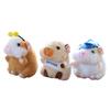 Chaveiro de Pelúcia Hamster de Desenho Animado Fofo Boneco de Animal de Pelúcia Chaveiro Porta-Chaves Chaveiro Pendente de Bolsa Decoração Pendente de Mochila Presentes
