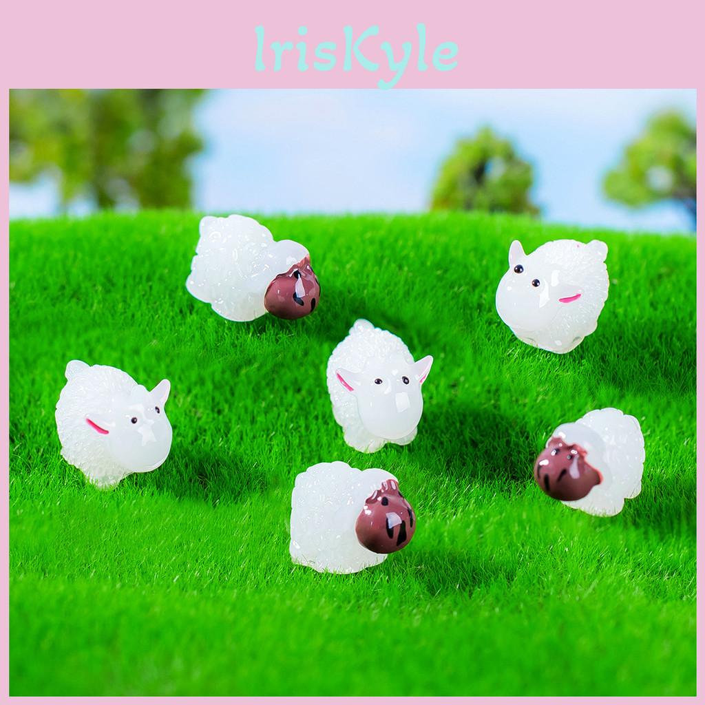 Micro Gardening Landscape Luminous Sheep Dolls Decorative Accessories Resin