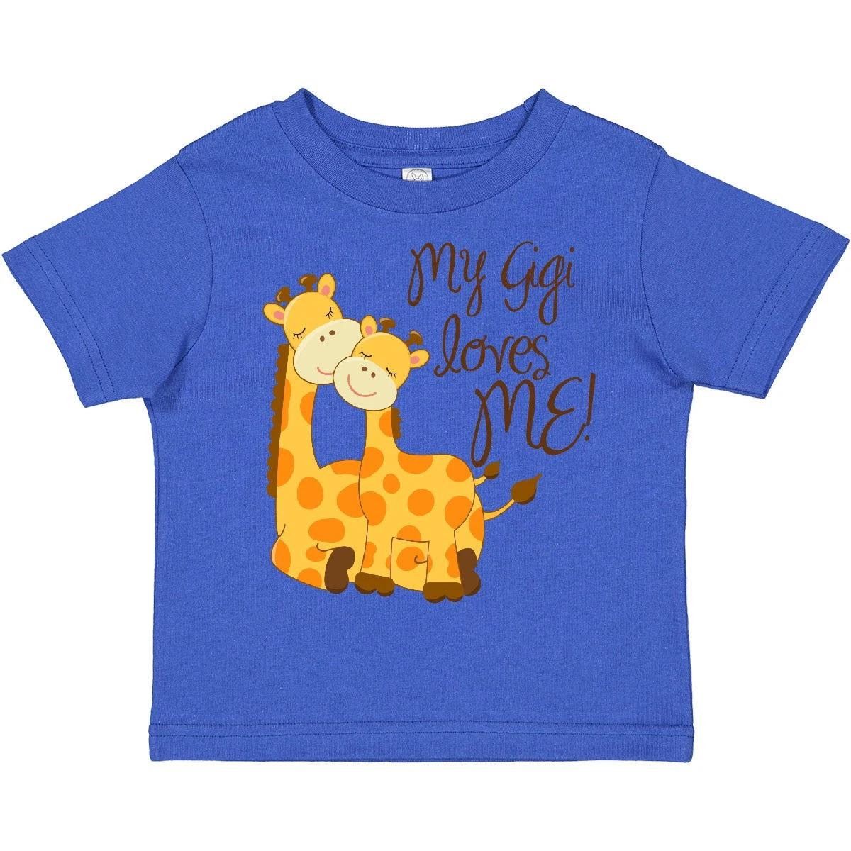 Inktastic My Gigi Loves Me! Toddler T-Shirt Grandma Giraffe Loved By Child Kid 160