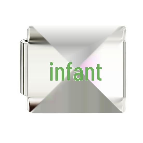 Gold-Plated Titanium Enamel Cross Bracelet - Italian DIY Charm for Little Girls