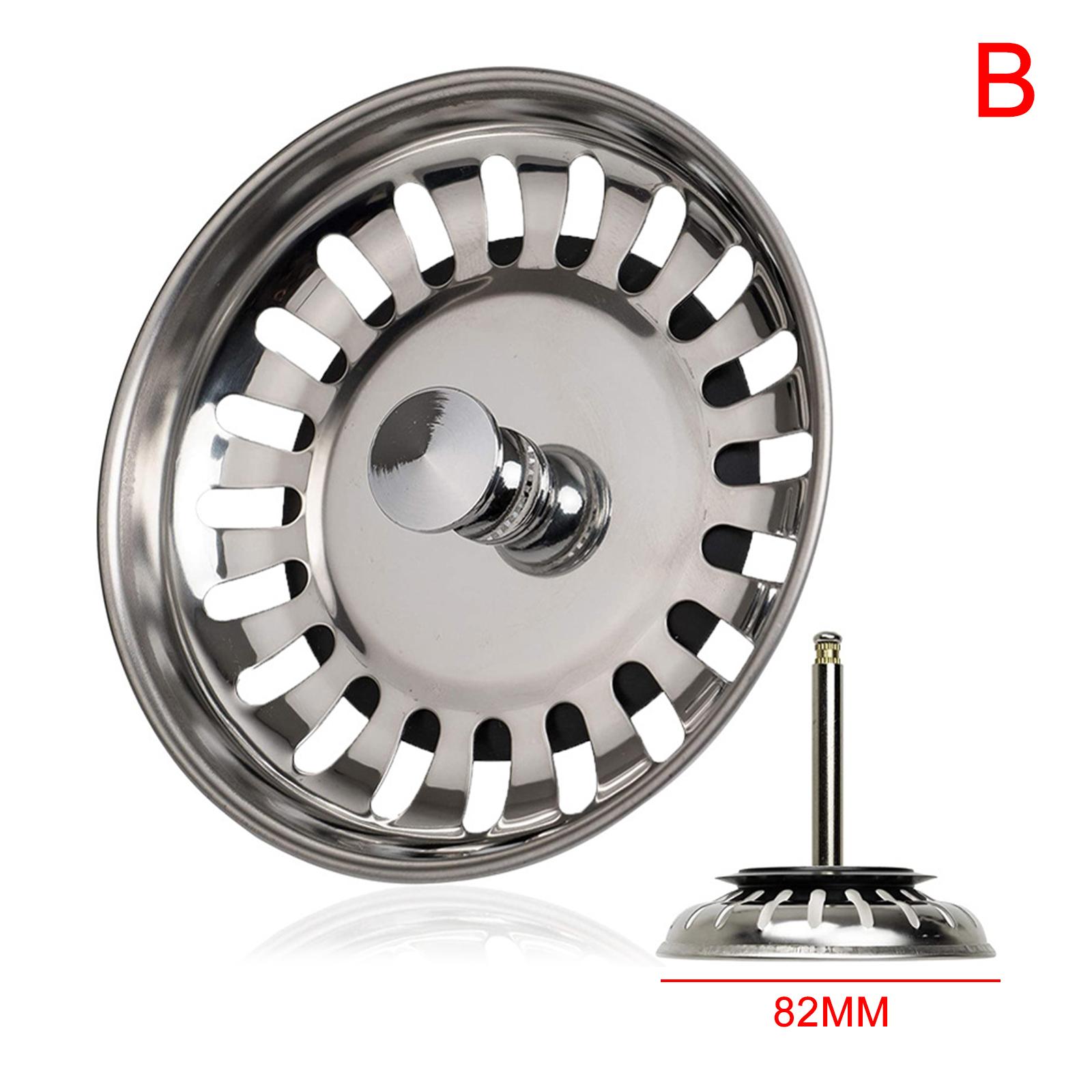 

Кухонный Сливной Стопор Стальной Мусор Кухня Волосы Аксессуары Ситечки Уловитель E6V5 82mm-One-size