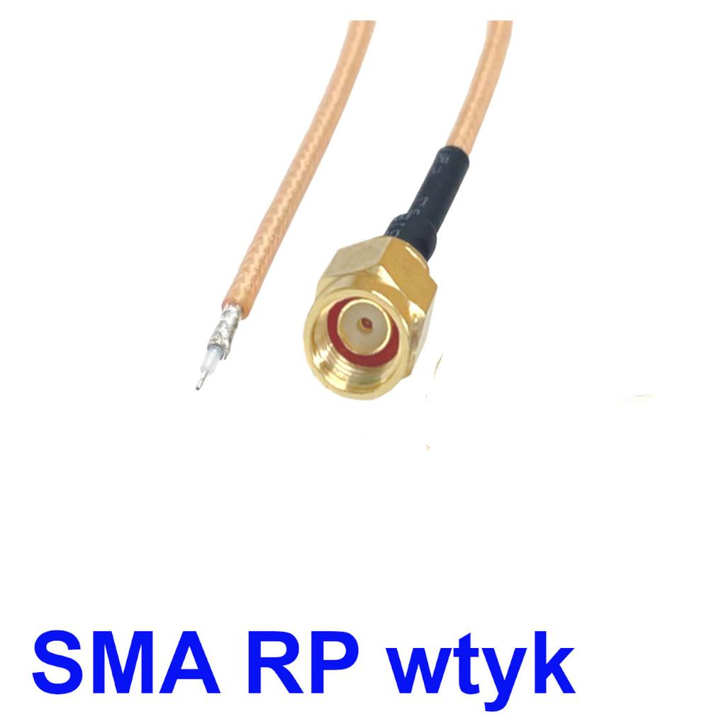Pigtail SMA-RP plug 30cm RG178 / FOR soldering