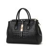 Aidrani Genuine Leather Women's Handbag, Fashion Crocodile Pattern Design, High-end Luxury Cowhide Bag Large Capacity