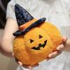 Cartoon Pumpkin Throw Pillow Funny Pumpkin Plush Toy Halloween Pumpkin Demon Doll  Ghost Festival