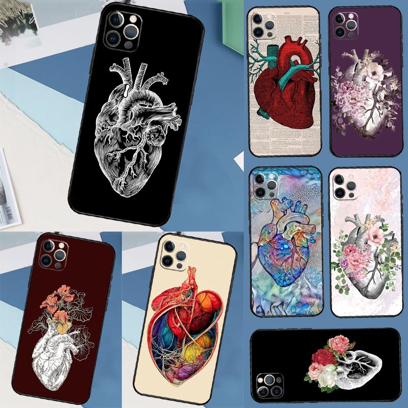 Human Anatomy Heart Art Case For OnePlus 15R 13R 13T 12R 15 13 12 11 10 Pro 10T Nord CE 3 4 Lite N20 N30 Nord 5 Cover