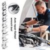 Automobil Schraubenschlüssel 9-teiliges Auto Ratschenschlüssel Set Ölleitung Schraubenschlüssel Werkzeuge für Fahrer Mechaniker Arbeit Reise Haushalt Reparatur