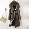 Winter Jacket Women Parka Clothes Long Coat Wool Liner Hooded Jacket Fur Collar Thick Warm Snow Wear Padded Parka