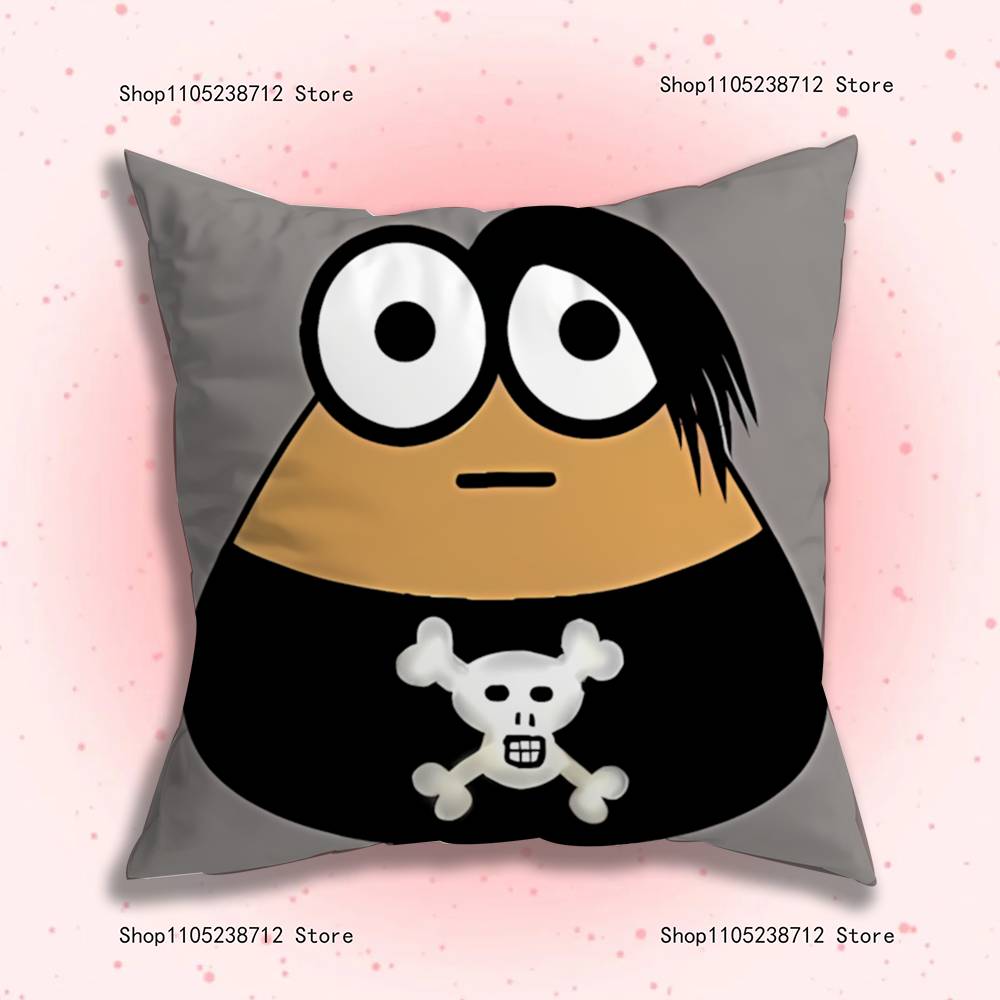 My Pet Alien Emo Noteit Pou Pillowcase Pillowslip Cushion Plush Boys Girls Cartoon Anime Kawaii Decoration Birthday Cute Gifts