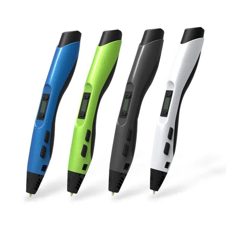 

Многофункциональная ручка для 3D-печати со светодиодным экраном, 2 шт., 5 м, PLA-нить, детский подарок для рисования, лучшие рождественские подарки для детей PLA consumables&5 Meters&English rules * Blue