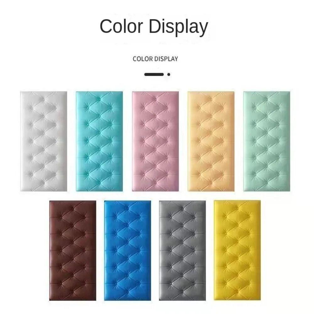 Soft 3D Foam Wallpaper 0.7cm Thick Foam Self-adhesive Anti Collision Wall Stickers Waterproof Foam Adhesive Wallpaper