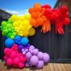 106pcs Tropical Balloon Arch Wreath Set Pink Green Blue Orange Yellow Latex Balloon Hawaii Birthday Baby Shower Pool Party Decor