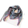 Simulated Silk Countryside Small Floral Square Scarf Women's Spring Summer Versatile Decoration Headscarf Korean Version Photography