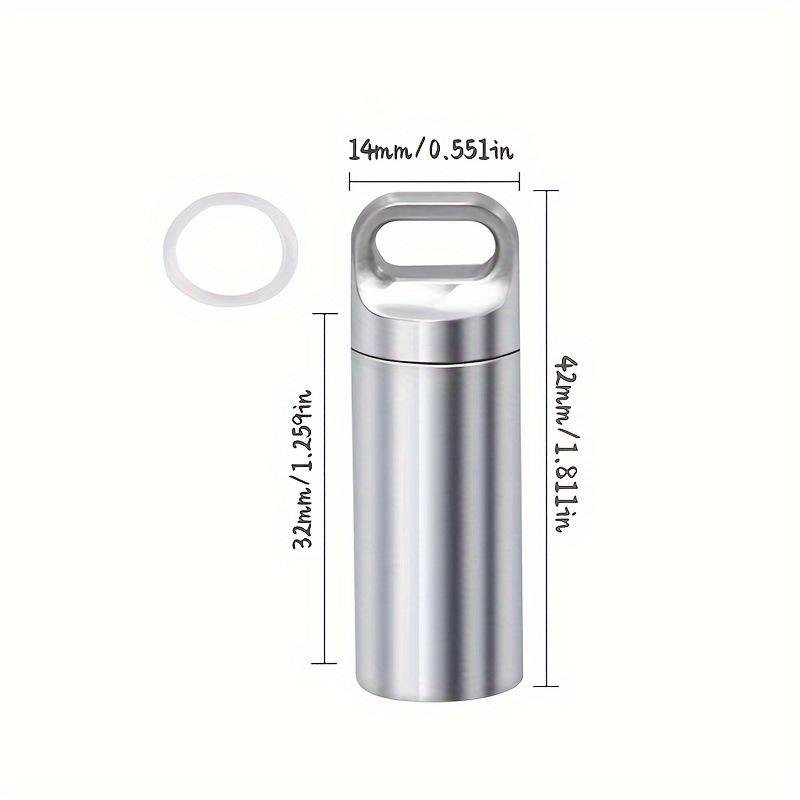 Stainless Steel Small Medicine Bottle, Concealed Disguise, Compact and Portable, Sealed Outdoor Medicine Bottle