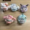 Halloween Ghost Candy Series Kuromi Cinnamoroll My Melody Hangyodon Hello Kitty Plush Toy Keychain Kawaii Cute Soft Gift