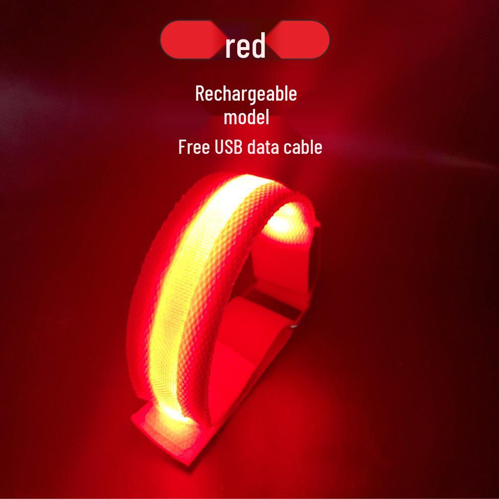 Rechargeable LED Reflective Armband for Night Fishing, Running, Cycling, and Sports
