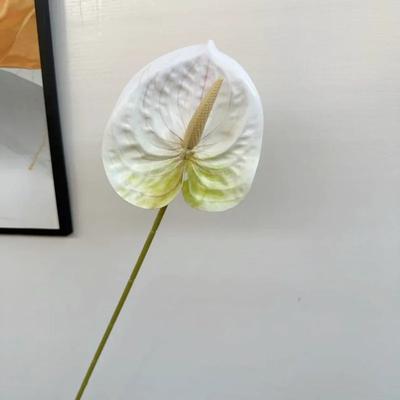 10Pc/lot 3D Printing Palm Artificial Flowers Wedding Hall Layout Home Decoration Fake Anthurium Flowers Party Flower Arrangement