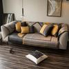 High End, Luxurious Fashionable Sofa Mat All-season Universal Anti Slip Daybed Cover Simple Fabric Black Starry Sky Mat