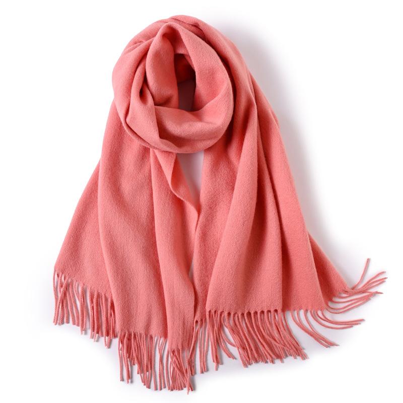 Pure Wool Scarf Winter Men and Women Senior Couple Grey Scarf Shawl Gift Boyfriend Birthday Gift