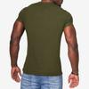 Herren Sommer Einfarbig Kurzarm Henley T-Shirt, Europäisch Amerikanisch Rundhals Pullover Knopf Lässig T-Shirt