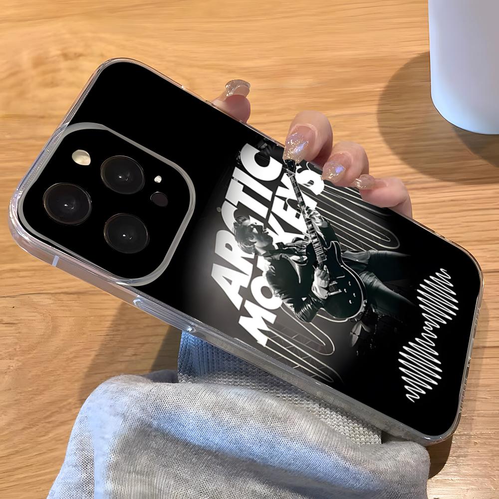 

Fashion Arctics Monkeys Phone Case For IPhone 17 Pro Max 16 15 14 Pro Max 13 11 Xs Xr 8 7Plus Transparent Cover iPhone 12