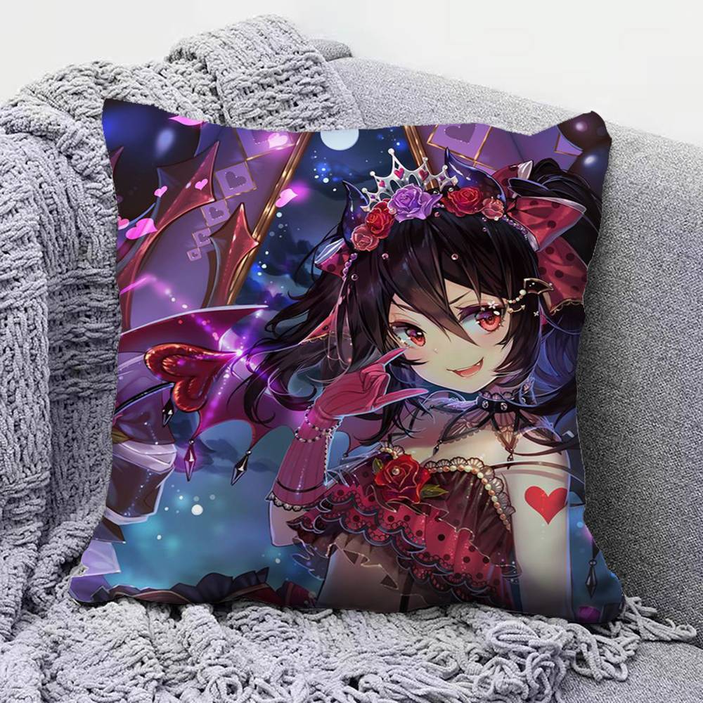 

Yazawa Nico Love Live Anime Girl Home Sofa Cushion Covers and Aecorative Custom Pillow Covers 30x30 cm