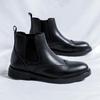 FashionMen High Top Platform Breathe Chelsea Leather Shoes New Fashion Trend Versatile Japan Korean Business Casual Shoes Suit Men Shoe