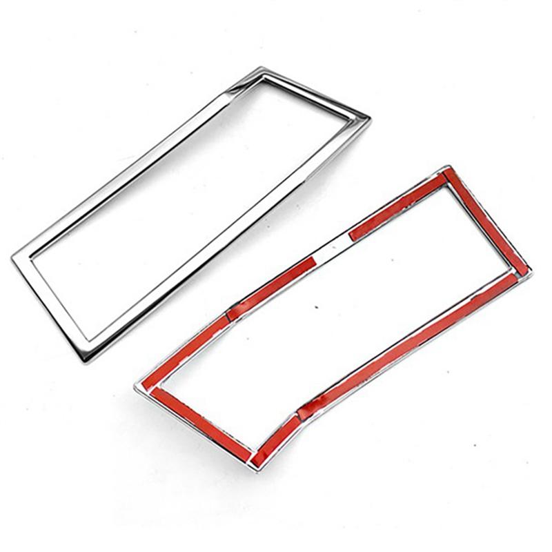 Chrome Rear Fog Lamp Cover Car Tail Light Cover Rear Fog Light Frame Car Styling For Mitsubishi Delica D5