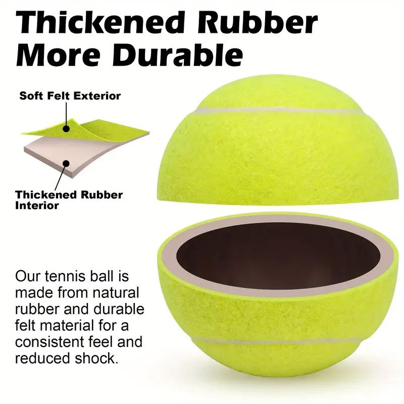 3 stycken Avancerad Träningstennisbollar-hållbara Och Mycket Elastiska-mycket Lämpliga För Nybörjare Gummibolltennis