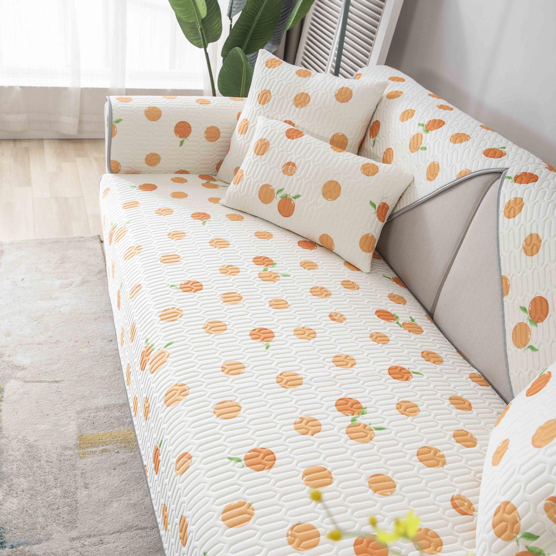 

Latex Sofa Cushion Mat Sofa Cushion Summer Summer Ice Silk Sofa Cover New Non-Slip Cover Towel 70*70cm