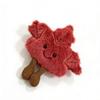 Portachiavi Peluche Foglia d'Acero Ciondolo Morbido Carino per Borsa Collezionabile Autunnale Peluche Giocattolo Decorazione Kawaii per Zaino Regalo