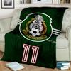 Mexiko Fußballnationalmannschaft Emblem Gedruckte Decken Weiche Flanelldecken für Sofa Bett Geschenke für Männer Frauen Picknickdecke Weihnachtsgeschenke