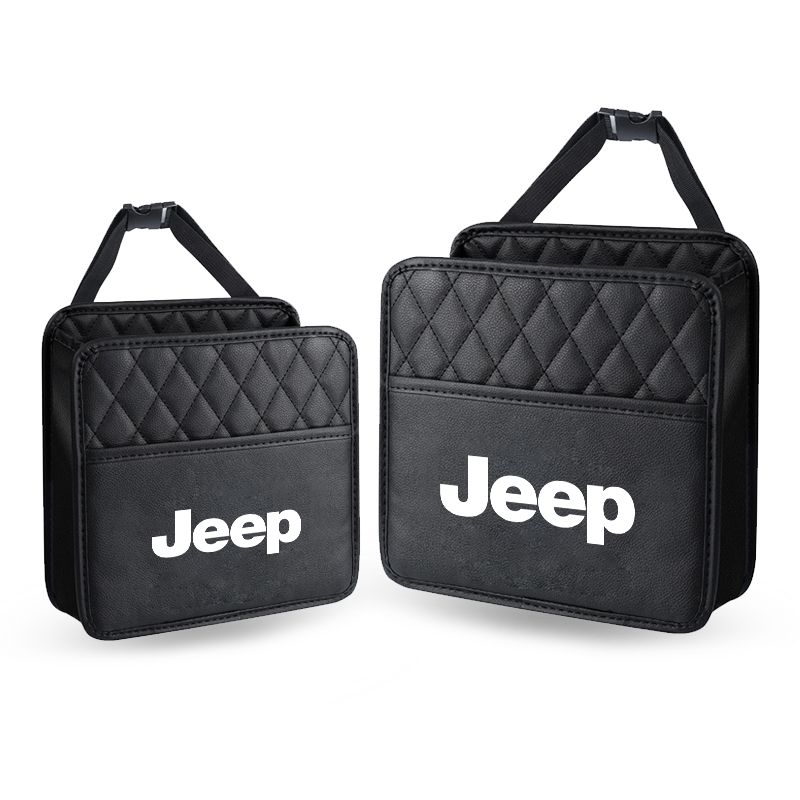 Car Storage Bag Multi-function Seat Back Storage Pocket Suspension For Jeep Wrangler Grand Cherokee Renegade Tyre Stem Air Caps AKQ1
