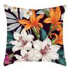 New Pillowcase Green Plant Flower Print Pillow Home Sofa Cushion Cover