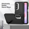 Candy Color Stand Phone Case For Samsung Galaxy S26 Ultra S25 FE S24 S23 Plus A17 A27 A37 A57 A15 A16 A36 A56 5G Hybrid 3in1 Shockproof Bumper Cover