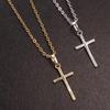 Women's Retro Cross Pendant Necklace - European & American Hip Hop Style