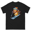 Löwe Skifahrer Skifahren Spaß Cartoon Ski Hemd T-Shirt