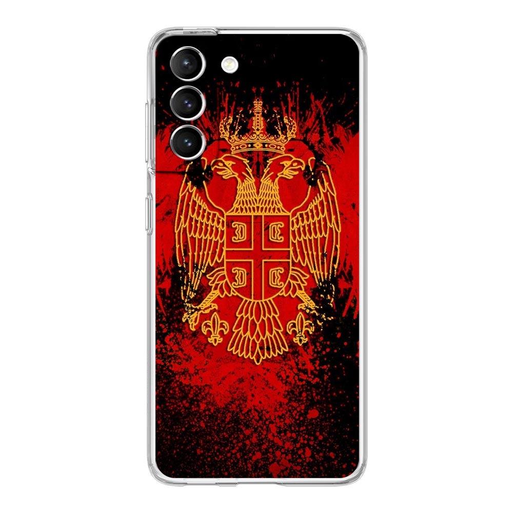 Serbien Flagge Transparente Handyhülle Für Samsung Galaxy S23 S22 5G S20 Ultra S21 FE 5G S10E S9 S8 S10 Plus Weiche Stoßfeste Rückseite