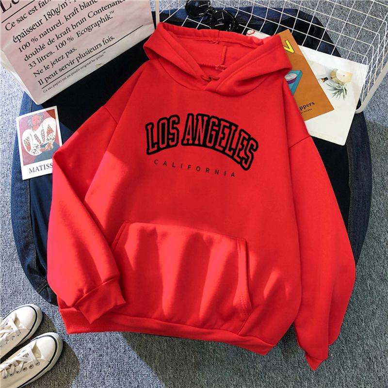 Women's Plus Velvet Hooded Pullover Loose Printed Jacket