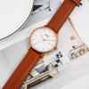 BUREI Men's Watch, Simple, Stylish, Popular Brand, Ultra-Thin, Lightweight, Analog, Business, Waterproof, Quartz, Rose Gold - White