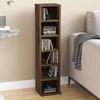 VidaXL CD Cabinet Smoked Oak 21x20x88 Cm Engineered Wood 815072