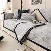 Living Room Non-Slip Armrest Backrest Sofa Cushion Universal Chenille Sofa Slipcover Luxury Dark Fringe Sofa Cushion Covers