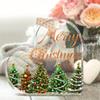 2D Flat Heart-shaped Acrylic Christmas Decoration, Indoor and Outdoor Decoration - No Battery/electricity Required, Free Day Decoration, Shop Deco