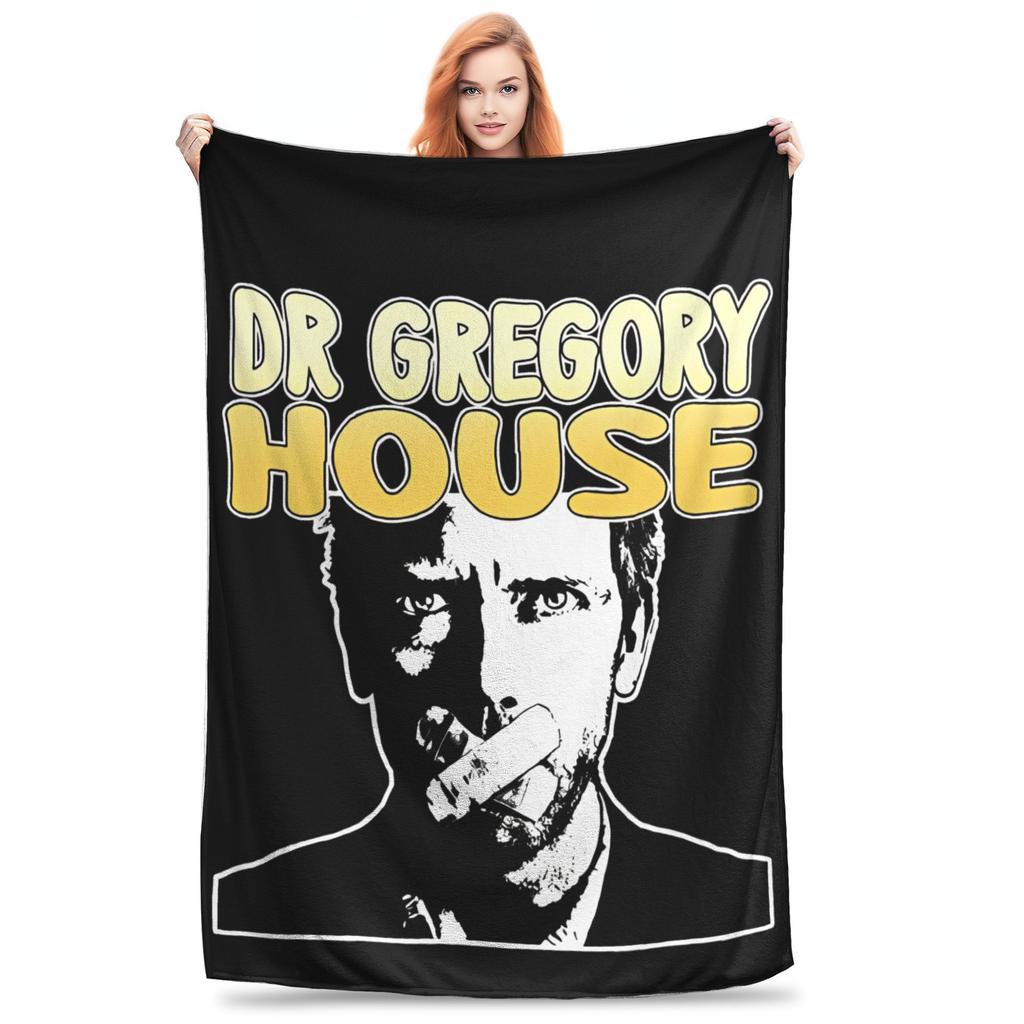House MD TV Show Wool Blankets Awesome Throw Blankets for Home 150*125cm Quilt