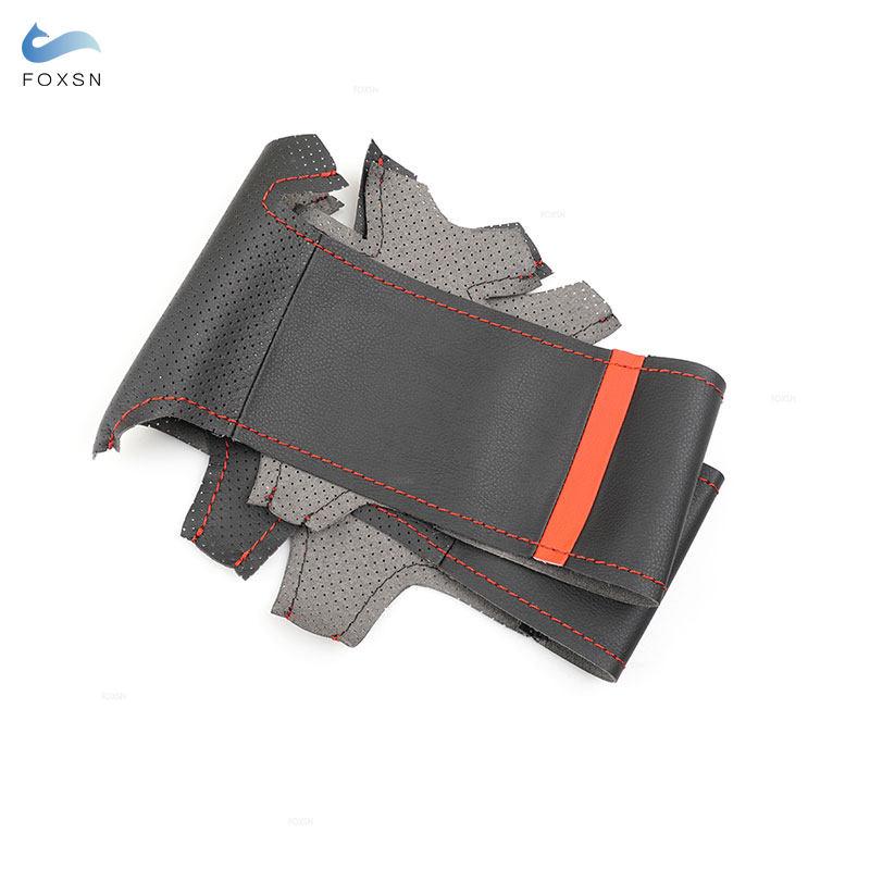For BMW M Sport F30 F31 F34 F45 F46 F22 F23 M235i M240i X1 F48 X2 F39 Perforated Leather Steering Wheel Cover Trim