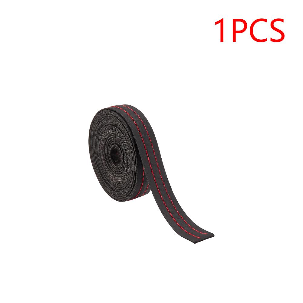 1-5 Pcs Door Dashboard Sticker Self-Adhesive Moulding Trim Self-Adhesive Dashboard PU Leather Decorative Line Car Decoration