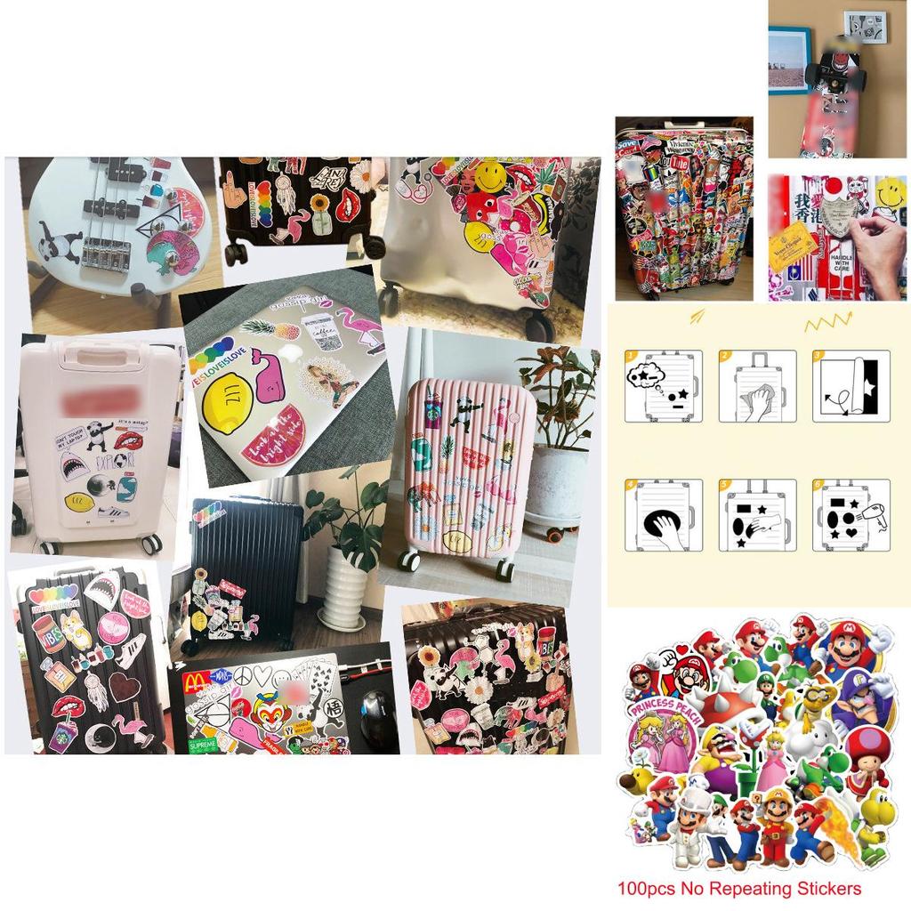 High-quality Super Mario Bros Princess Kawaii Notes Stickers For Diy Projects